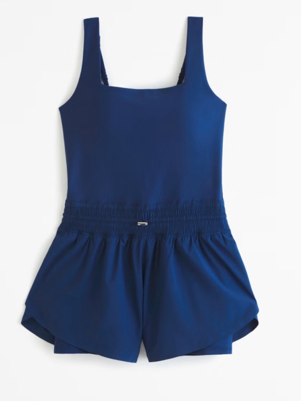 A&F YPB sculptLUX hybrid romper in blue